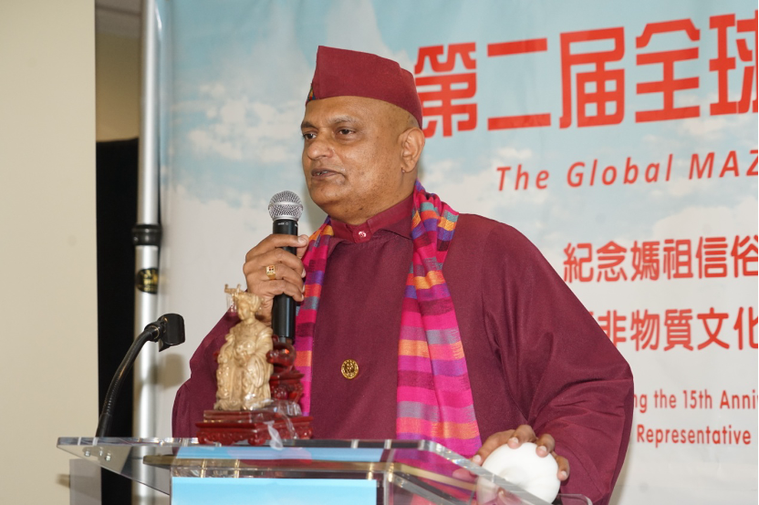 联合国宗教非政府组织委员会秘书长古鲁吉H.H.迪利普库马尔致辞